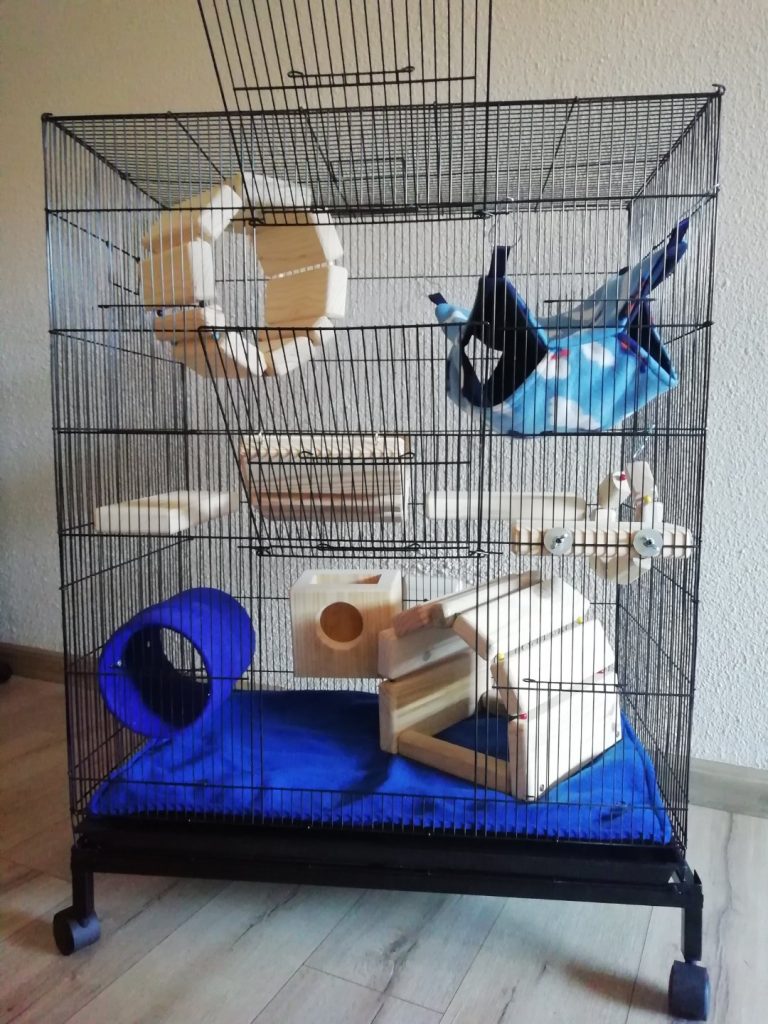 Cage with Accessories (Chinchilla setup) Large 76x46x89cm – Chinchilla ...